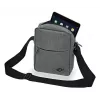 Bolso bandolera WEDO 59 350512 — Poliéster gris Unisex Bolso de hombro/mano, cremallera