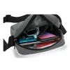 Bolso bandolera WEDO 59 350512 — Poliéster gris Unisex Bolso de hombro/mano, cremallera