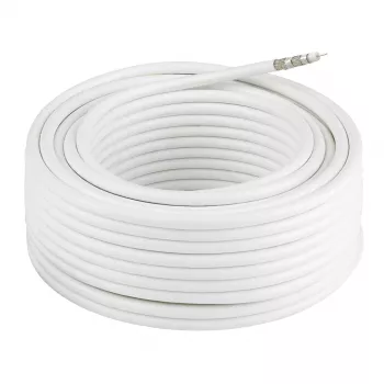 Cable coaxial HAMA Classic Line 120 dB 50 m — 75 Ω, estilo RG6, 50 metros