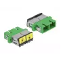 Acoplador de fibra óptica DeLOCK 86892 SC dúplex hembra a SC dúplex hembra, verde