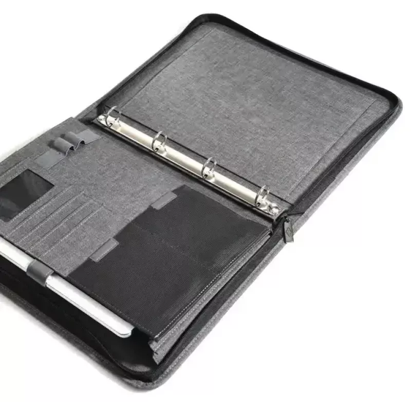Organizador personal WEDO 58 354412 A4 gris Poliéster con mecanismo de 4 anillas