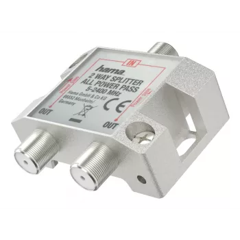 Hama 00305125 Divisor/Combinador de cables plateado