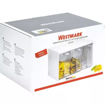 Dispensador Westmark Roma Rectangular 3 L Transparente Blanco