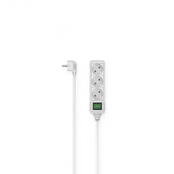 Hama 00223002 regleta de alimentación 3 m 3 tomas de corriente para interior blanca