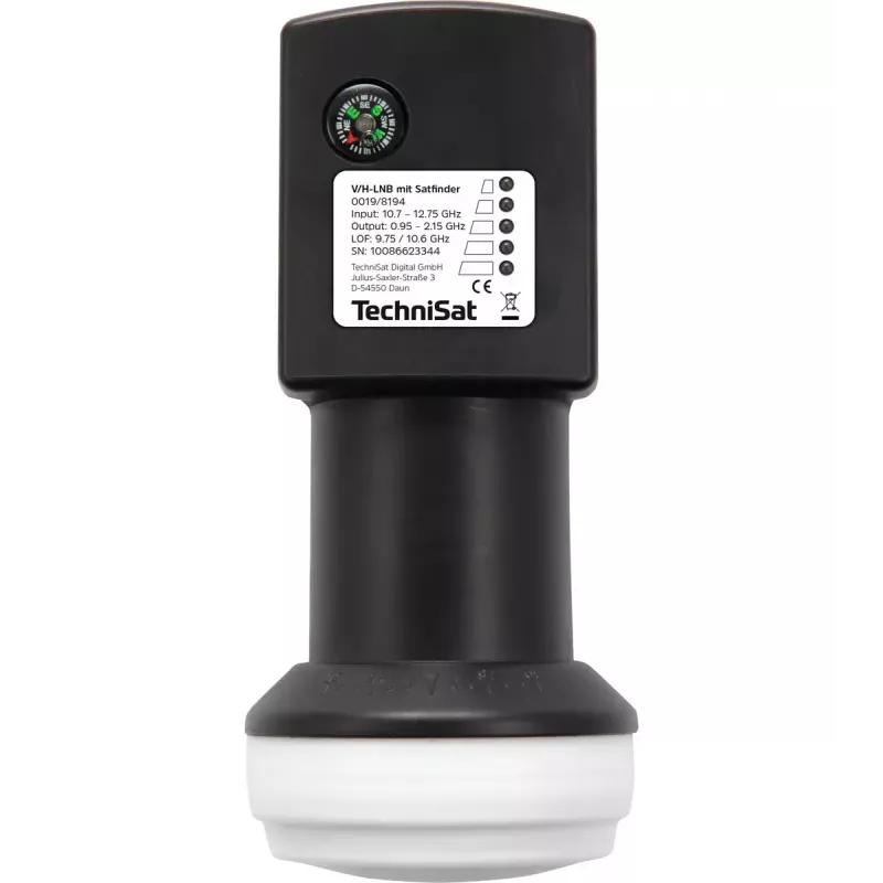 Convertidor de bloque de bajo ruido TechniSat 0019/8194 conector RF F consumo 150 mA