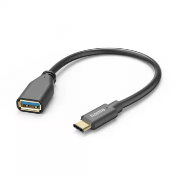 Hama 00125105 cable USB USB 3.2 Gen 1 (3.1 Gen 1) 0,15 m USB A USB C negro