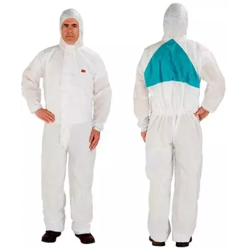 Mono de protección 3M 4520 verde blanco 3XL adultos material SMS