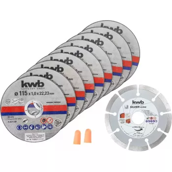 Disco de corte KWB 712032 para aluminio, acero inoxidable, piedra 2,2 cm