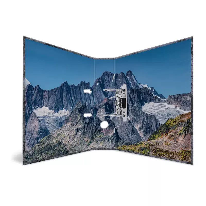Archivador de anillas HERMA Stone A4 gris anilla Q almacenaje 285x70x315mm