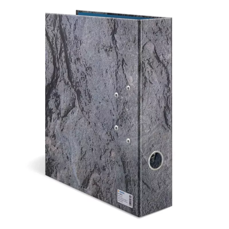 Archivador de anillas HERMA Stone A4 gris anilla Q almacenaje 285x70x315mm