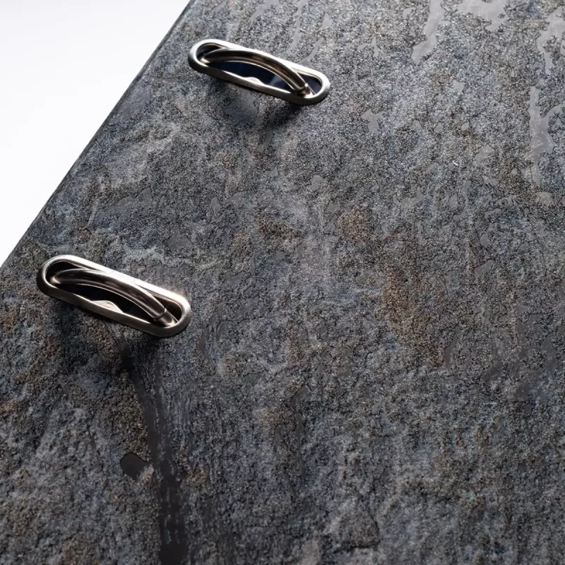 Archivador de anillas HERMA Stone A4 gris anilla Q almacenaje 285x70x315mm
