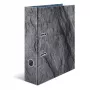 Archivador de anillas HERMA Stone A4 gris anilla Q almacenaje 285x70x315mm