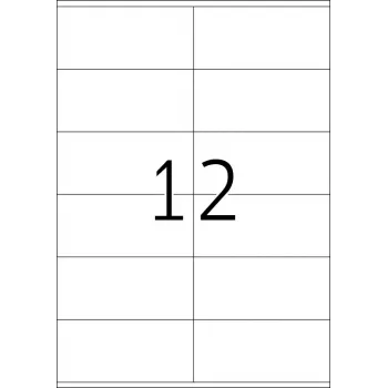 Etiqueta de impresora autoadhesiva HERMA Premium A4 105x48 mm 300 uds.