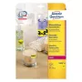 Etiqueta autoadhesiva Avery L6006-25 Rectángulo redondeado Removible Amarillo