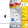 Etiquetas rectangulares autoadhesivas Avery Zweckform 6120 — blanco, adhesivo permanente, 120 uds.