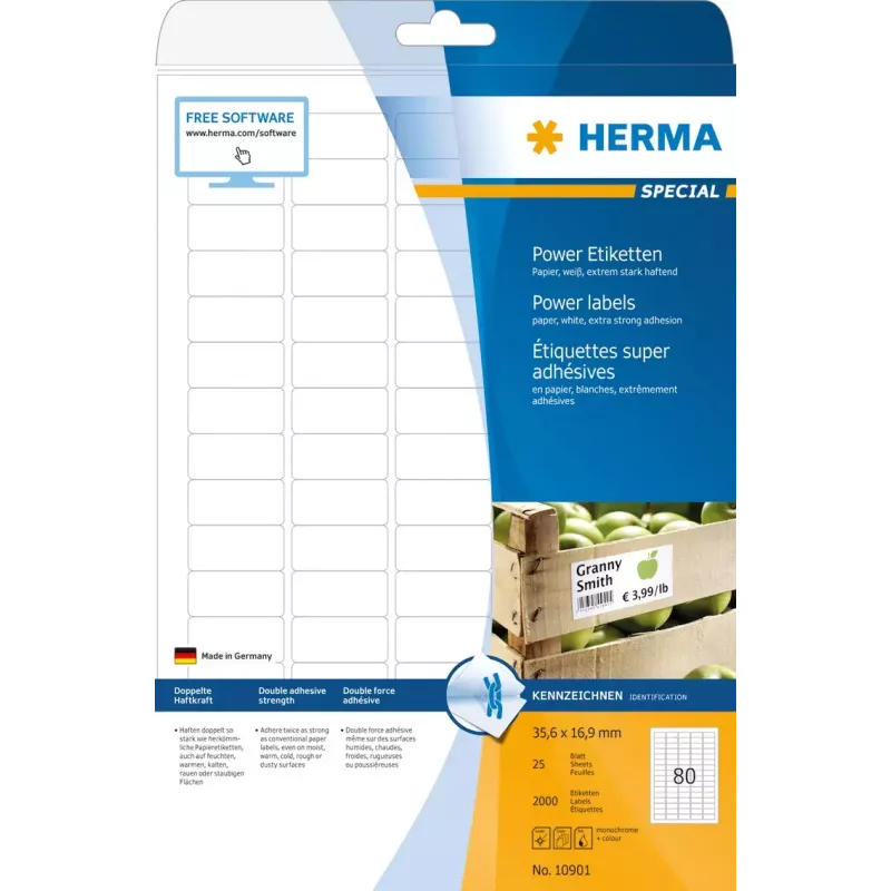 Etiqueta autoadhesiva para impresora HERMA 10901