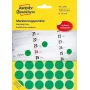 Puntos de codificación por colores, Avery, verde