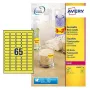 Mini etiqueta láser Avery L7651 amarillo