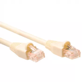Cable de red U/UTP CAT5E ACT marfil de 1 metro sin lengüeta con conectores RJ45