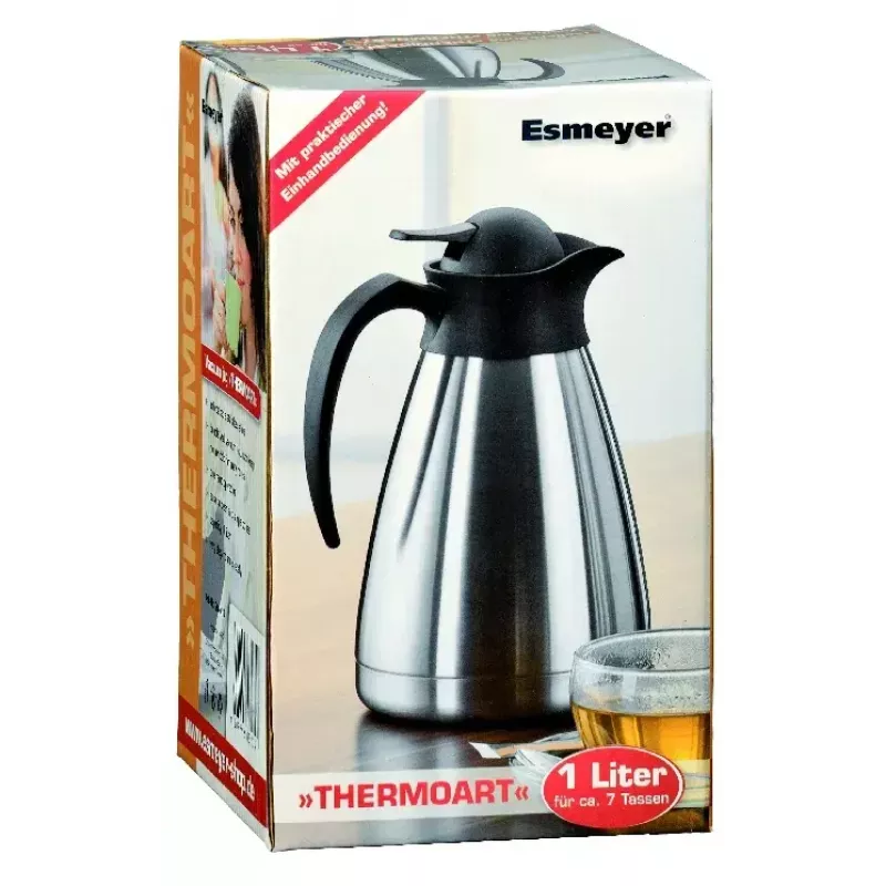 Esmeyer THERMOART Botella térmica 1 L, acero inoxidable mate