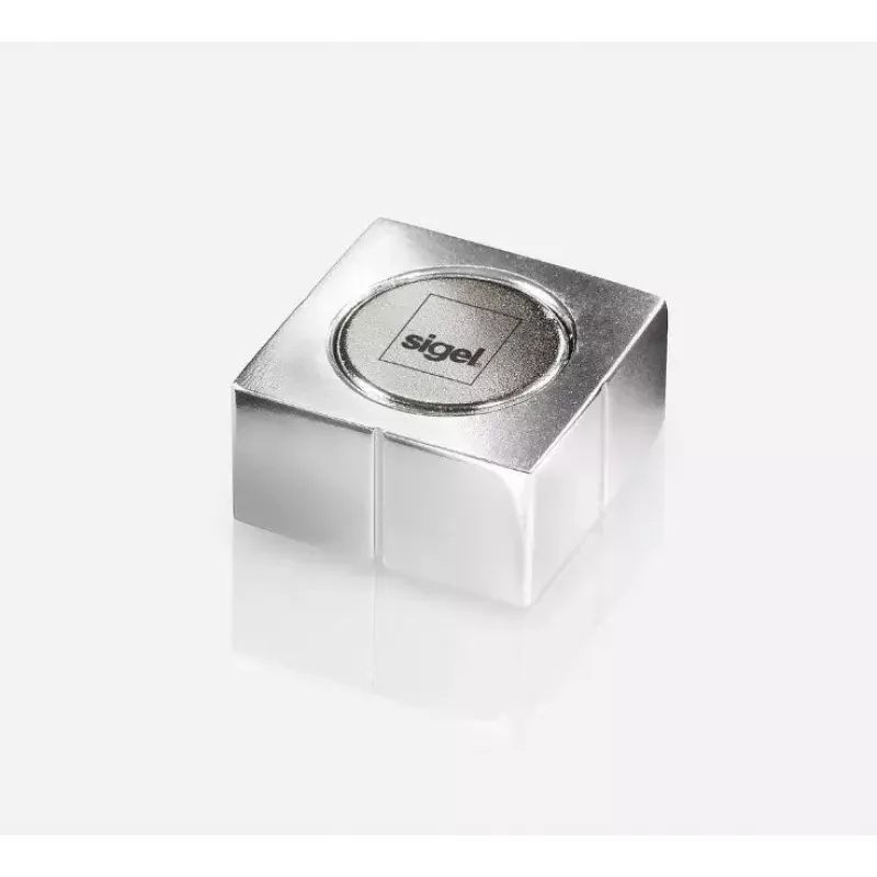 Imán para nevera Sigel C10 aluminio plateado 1 ud.
