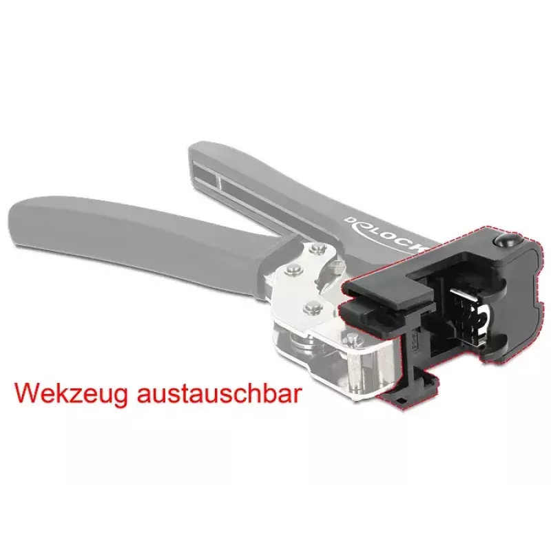 Alicate de crimpar cables DeLOCK 86211 negro