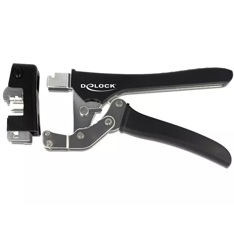 Alicate de crimpar cables DeLOCK 86211 negro