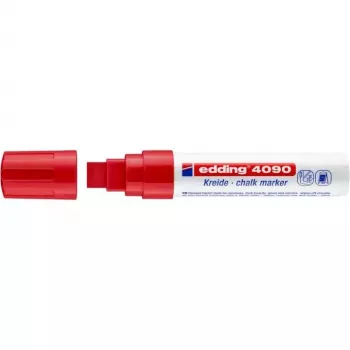 Rotulador de tiza Edding 4090 punta cincel rojo