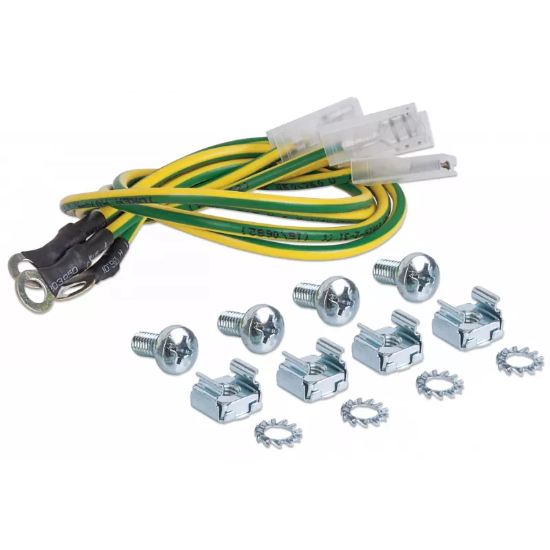 Intellinet 712187 kit de puesta a tierra con cuatro cables de puesta a tierra y kit de montaje