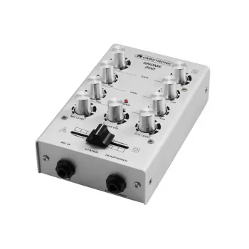 Mesa de mezclas de audio Omnitronic 10006881 2 canales 20 - 20000 Hz plata