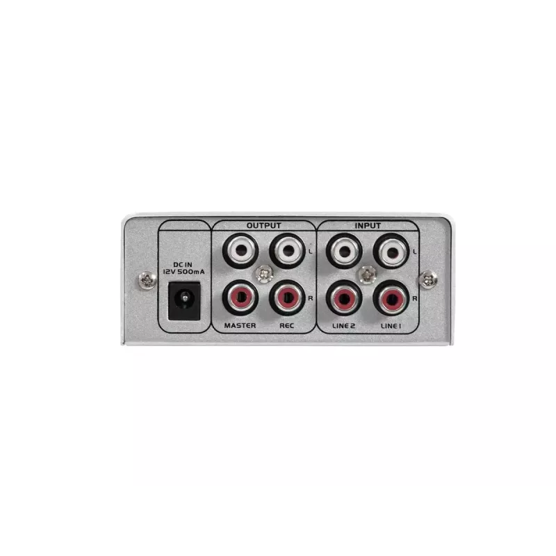 Mesa de mezclas de audio Omnitronic 10006881 2 canales 20 - 20000 Hz plata