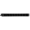 Unidad de distribución de corriente Eurolite 30240215 8 salidas AC 1U Negro
