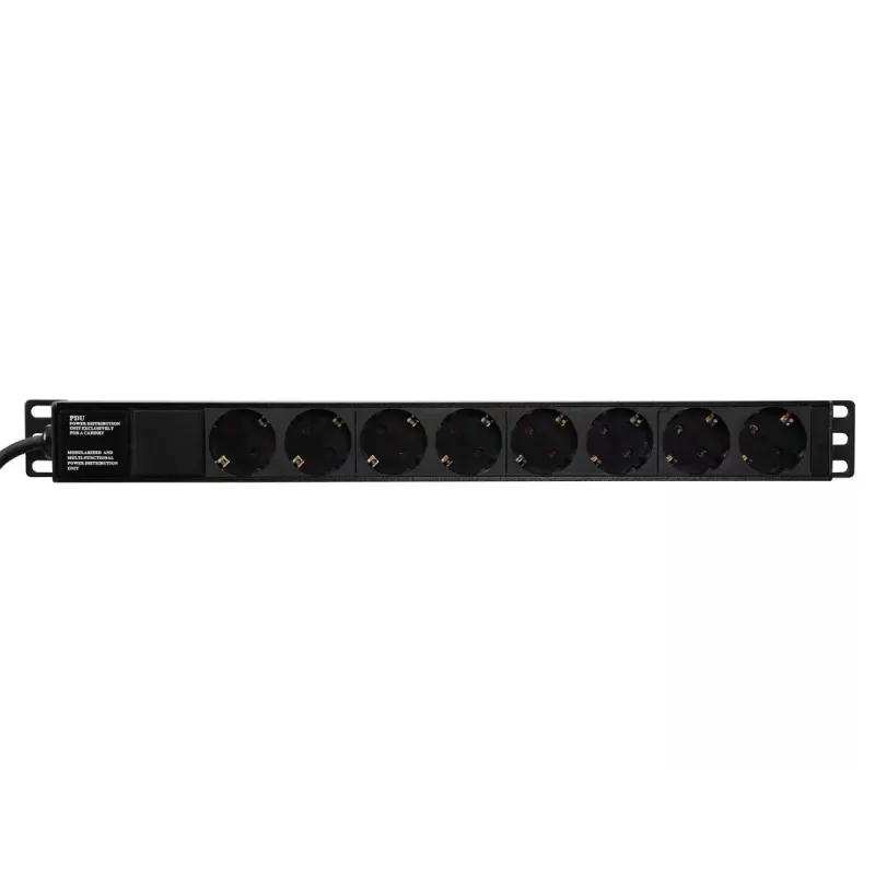 Unidad de distribución de corriente Eurolite 30240215 8 salidas AC 1U Negro