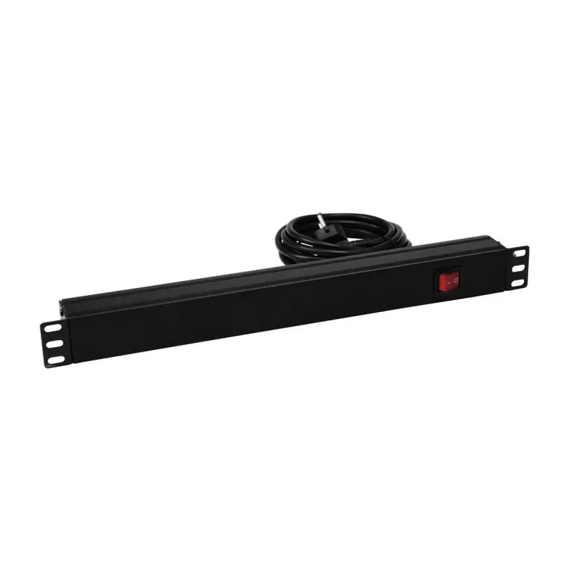 Unidad de distribución de corriente Eurolite 30240215 8 salidas AC 1U Negro
