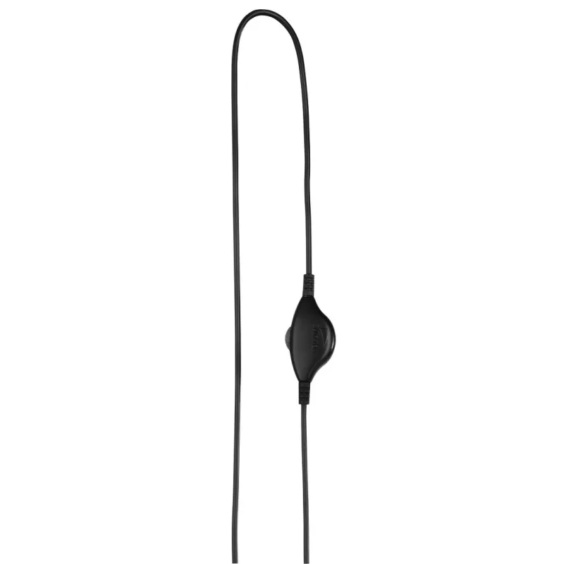 Hama HS-P100 Auriculares con micrófono PC Office, negro/plata