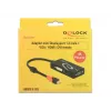 Delock 62855 Adaptador de Mini DisplayPort 1.2 a VGA / HDMI / DVI, 4K, pasivo, negro