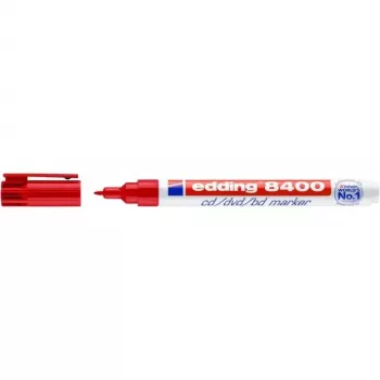 Rotulador permanente Edding 8400 punta redonda rojo