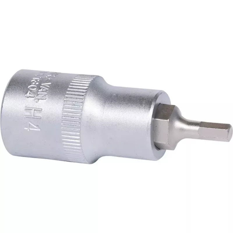 KS Tools 911.1304 vaso de puntas 1/2 pulgada, hexagonal, corto, 4 mm