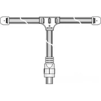 Antena de TV dipolo FM dual e+p
