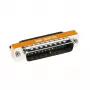 Adaptador null modem D-Sub ACT 25 pines macho a 25 pines hembra