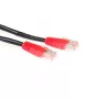 Cable de red cruzado ACT negro 10 metros U/UTP CAT5E con conectores RJ45
