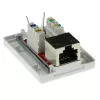 Carcasa de apantallamiento de superficie ACT FA7005 — 1 puerto, Cat6A