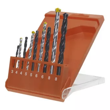 Juego de brocas KWB 420400 9 piezas para plástico madera metal