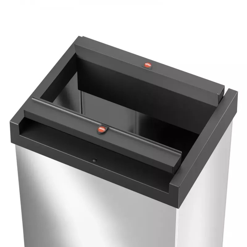 Papelera rectangular con tapa basculante L Hailo Big-Box
