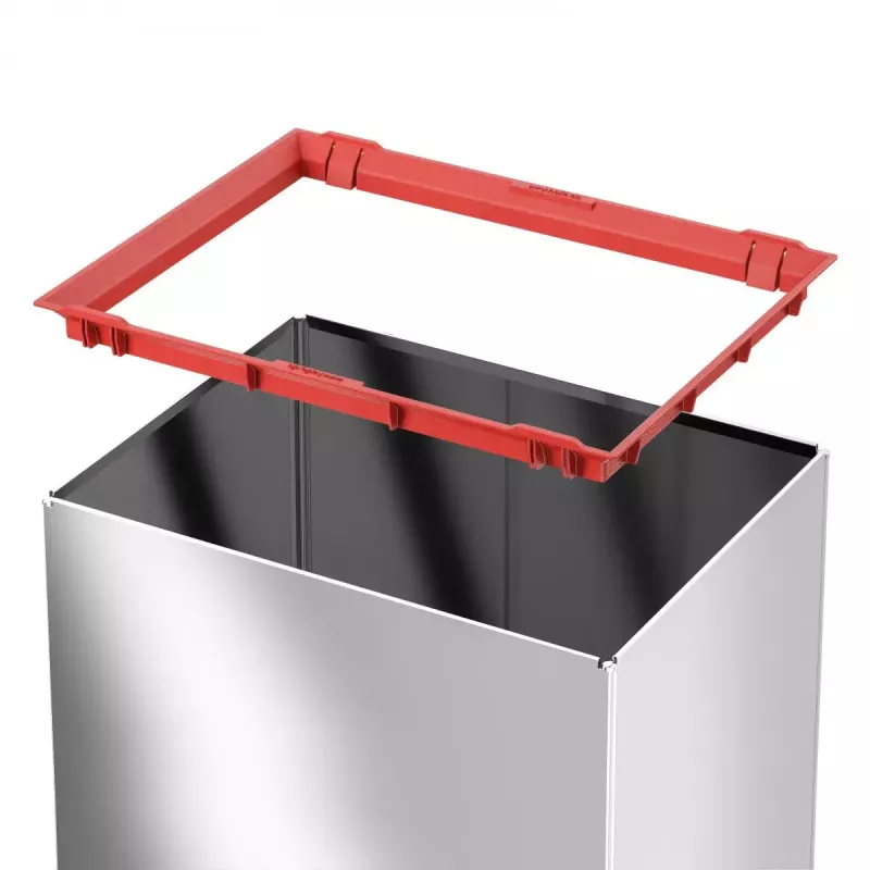 Papelera rectangular con tapa basculante L Hailo Big-Box