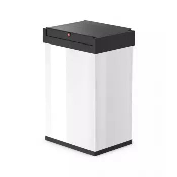 Hailo Big-Box Swing L Papelera rectangular de acero blanco