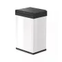 Hailo Big-Box Swing L Papelera rectangular de acero blanco