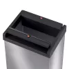 Hailo Big-Box Swing L Papelera rectangular de acero plata