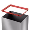 Hailo Big-Box Swing L Papelera rectangular de acero plata