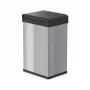 Hailo Big-Box Swing L Papelera rectangular de acero plata